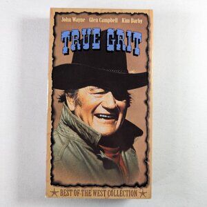 3/$15 Vintage 1969 Western VHS tape TRUE GRIT with John Wayne Glen Campbell